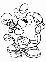 Coloring Pages Head Potato Mr Printable Recommended sketch template