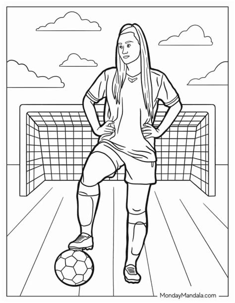 soccer game coloring pages