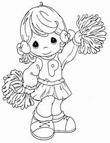 Precious Moments Coloring Pages Para Porrista Colorear Baby Los Dibujos Digi Kleurplaten Cheerleader Stamps Printable Sheets Colouring Niños Angel Figuras sketch template