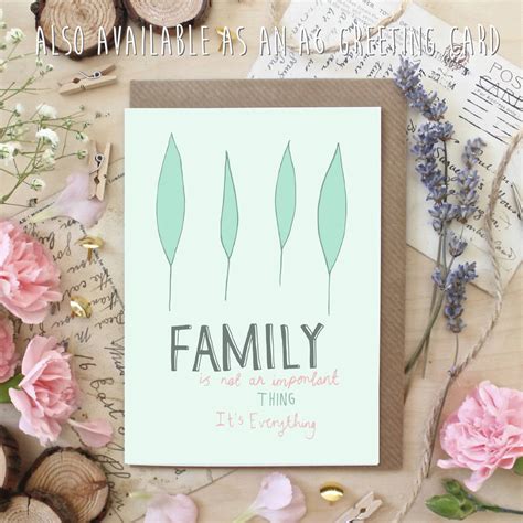family   quote print  ginger pickle notonthehighstreetcom
