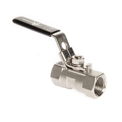 piece stainless steel ball valve  locking handle royal fluid power