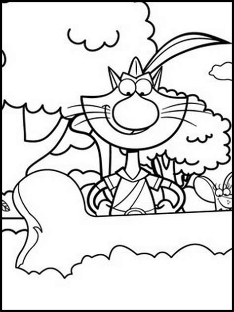 coloring pages nature cat