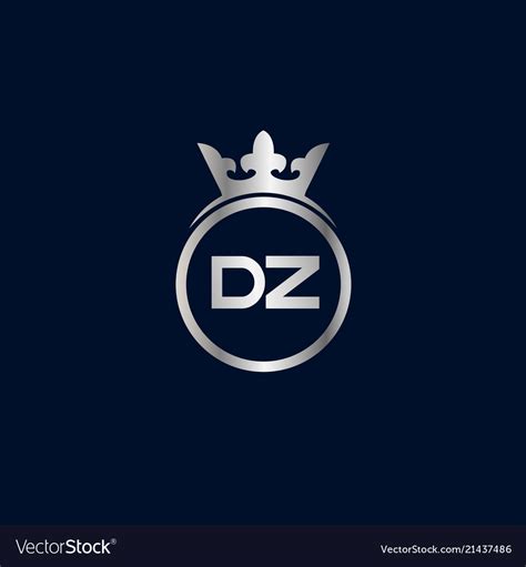 initial letter dz logo template design royalty  vector