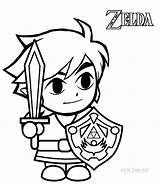 Coloring Pages Zelda Printable Kids Game Link Sword Color sketch template