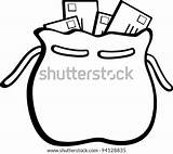Mail Bag Shutterstock Vector Stock Lightbox Save sketch template