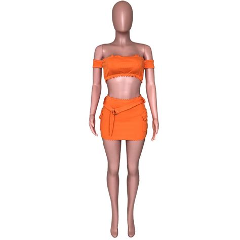 Sexy Two Piece Sets Women Summer Neon 2 Piece Set Outfits Two Piece