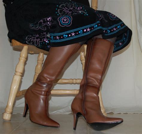 dune brown knee high boots 5 sexy two tone brown boots