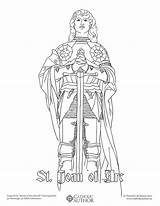 Coloring Catholic Saints Sacred Eager sketch template