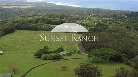 sunset ranch hawaii drone footage youtube