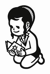 Jewish Judaism Vector Clip Boy Illustrations Top sketch template
