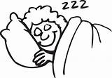 Sleeping Clipart Clip Cartoon Sleep Sleepy Bed People Outline Nap Head Cliparts Drawing Nest Kid Empty Zzz Camping Person Someone sketch template