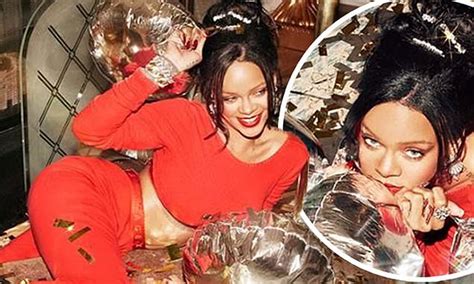 Rihanna Models Sexy Red Separates For Fenty X Savage S
