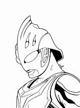 Ultraman Nexus Pages Zero Coloring Deviantart Sketch Template sketch template