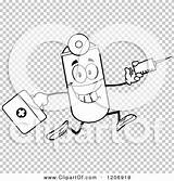 Syringe Pill Mascot Aid Running Kit Happy First Royalty Clipart Vector Cartoon Toon Hit sketch template