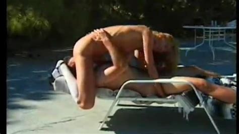 An Older Couple Fucks By The Pool