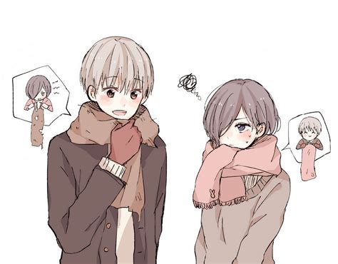 sweetie pie takes touka s hand made scarf and gives his