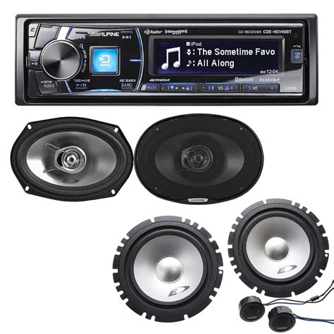 alpine cde hdbt pkg single din bluetooth car stereo  hd radio premium lcd display