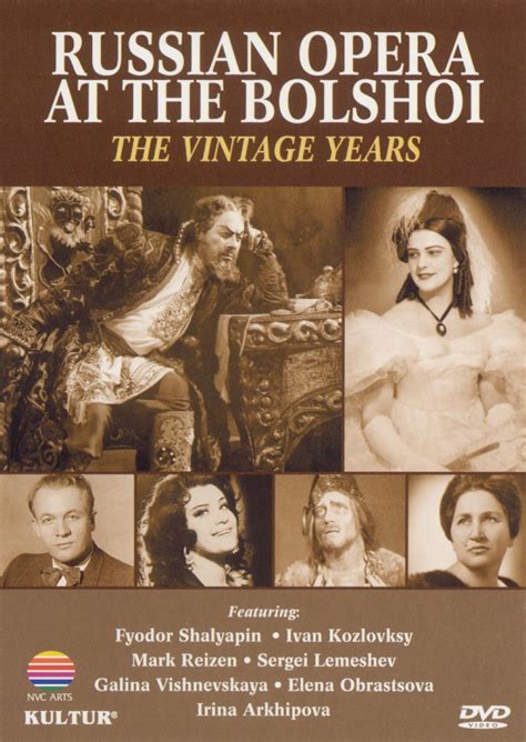 Russian Opera At The Bolshoi The Vintage Years Releases Allmovie