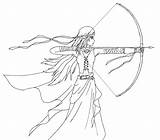 Archer Coloring Pages Artemis Coloriage Female Fantasy Elven Shinto Justice Color Getdrawings Sketch Deviantart Template Choisir Tableau Un sketch template