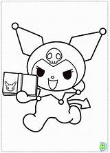 Kuromi Coloring Pages Melody Colouring Popular sketch template