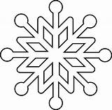Snowflake Drawing Clipart Clip Library Coloring sketch template