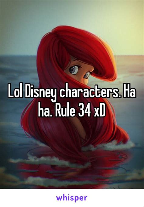 lol disney characters ha ha rule 34 xd