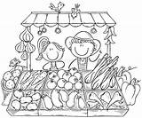 Farmers Colouring sketch template
