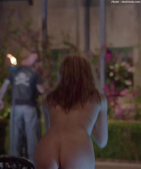 maggie grace nude ass bared for dip in pool on californication photo 12 nude