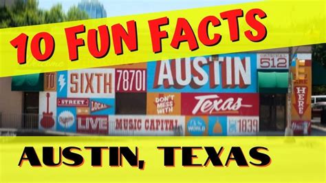 10 Fun Facts About Austin Texas Youtube