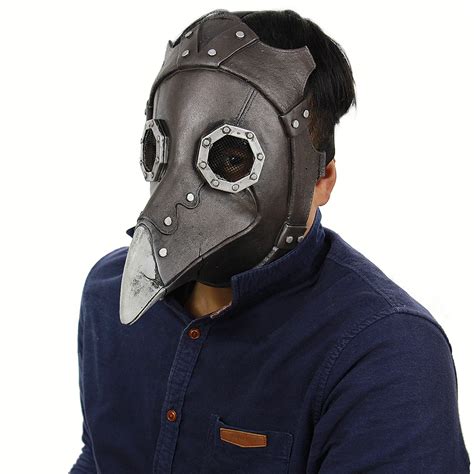 halloween mask latex full face punk bird face mask scary creepy cosplay mask  elastic strap