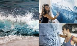 photorealistic art of sea and ice created by artist zaria