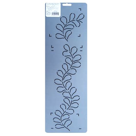sn11 4 inch feather border quilting stencil