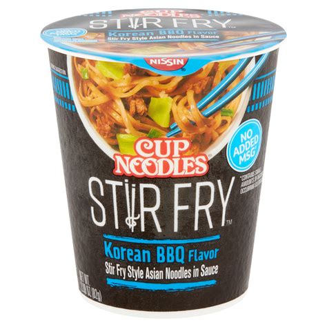 nissin cup noodles stir fry korean bbq flavor noodles  oz walmartcom walmartcom