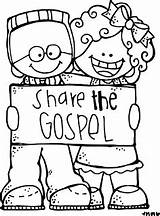 Lds Gospel Clipart Sharing Clip Coloring Pages Bible Jesus Melonheadz School Church Neighbor Activities Year Time sketch template