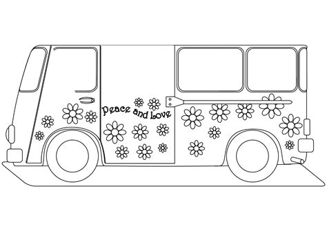 coloring page van  transportation printable coloring pages