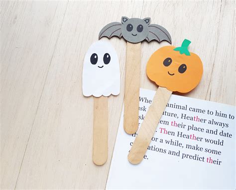 printable easy halloween bookmarks  gingerbread housecouk