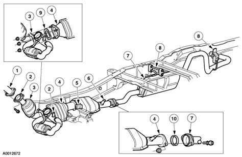 ford ranger exhaust system diagram