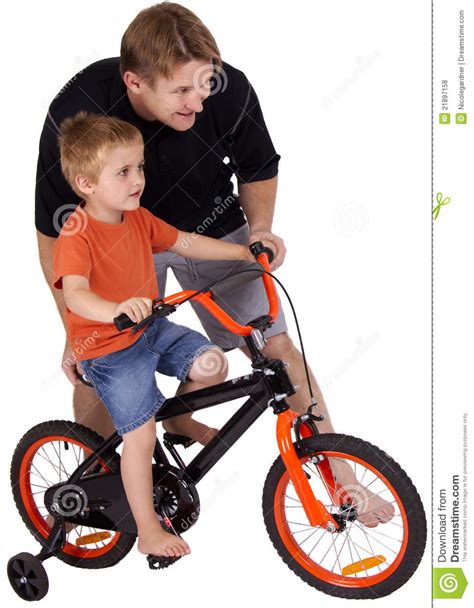 father teaching  son stock photo image  activity