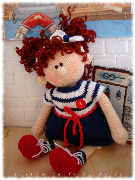 knitting pattern doll knitted girl making cute soft doll etsy