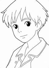 Arrietty Colorear Borrower Ghibli Desenho Studio Disegno Chapardeurs Chihiro Totoro Websincloud Shô sketch template