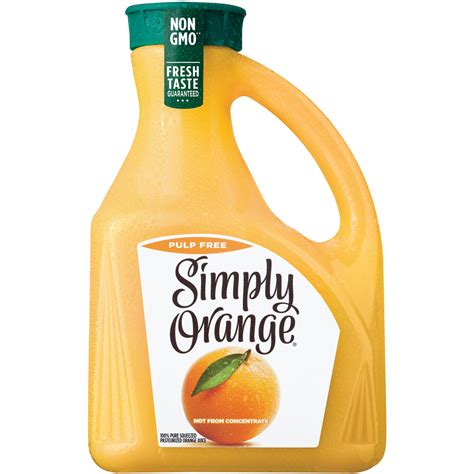 simply  gmo orange juice  pulp  fl oz bottle walmartcom