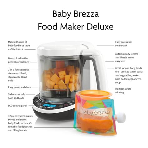 baby brezza  step homemade baby food maker deluxe