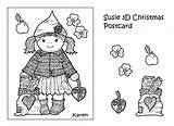 Paper Karen Dolls Susie Kl Indsendt Bisgaard Af Karens Kravlenisser Pm Am Christmas Colour 3d sketch template