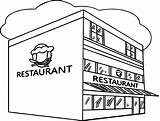 Coloring Pages Building Restaurant Clipart School Color Printable Kids Restaurants Cafe Sheets Fresh Washington Dc Getcolorings Print Rocks Fun House sketch template