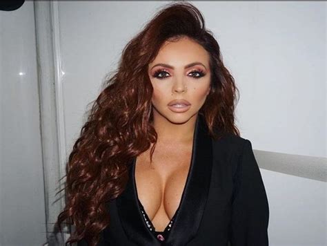 little mix s jesy nelson oozes sex appeal in red hot latex bodysuit and thigh high boots to