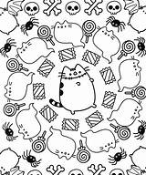 Pusheen Coloring Pages Halloween Book Printable Cat Print Christmas Fall Animal Online Adult Books Cute Colouring Kids Coloringbay Kawaii Choose sketch template