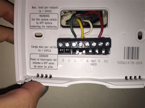 home ac thermostat wiring color code