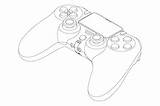 Ps5 Dualshock Charging Reveals Patent Joypad Triggers Forme Rivelate Gamepad sketch template