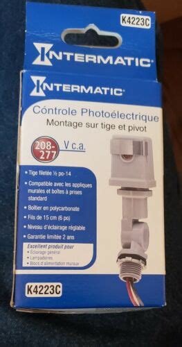 intermatic kc photo control stem mount   npt  vac  ebay