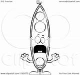 Pod Screaming Mascot Pea Clipart Cartoon Outlined Coloring Vector Thoman Cory Royalty sketch template